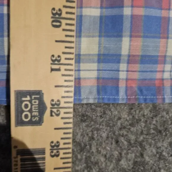 Vineyard Vines Murray Shirt Mens Large Blue Pink Yellow Plaid Button Down Cotton - Picture 6 of 8